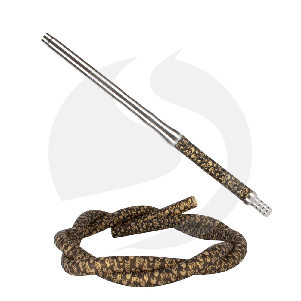 Smokah Lusso Edelstahl Mundstück+Schlauch SET - M12