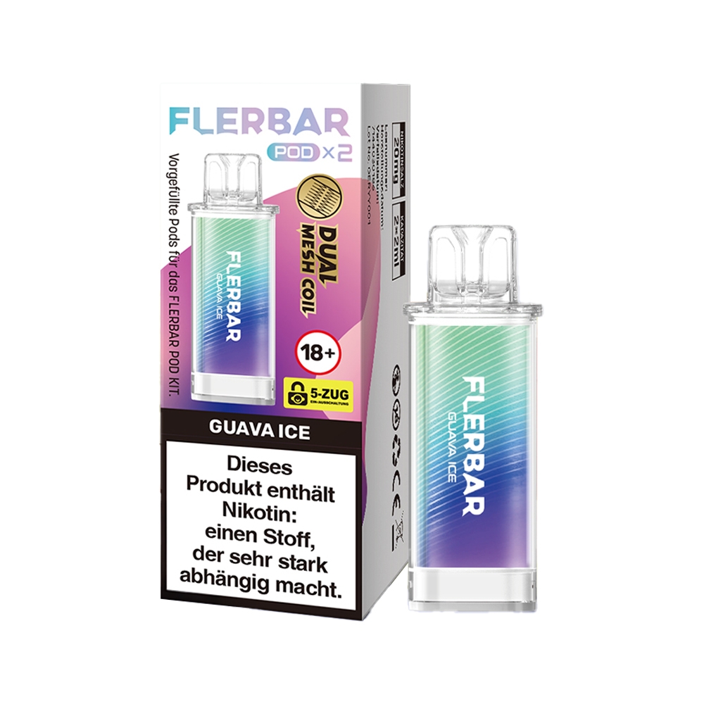 Flerbar POD (2stk) - Guava Ice 20mg