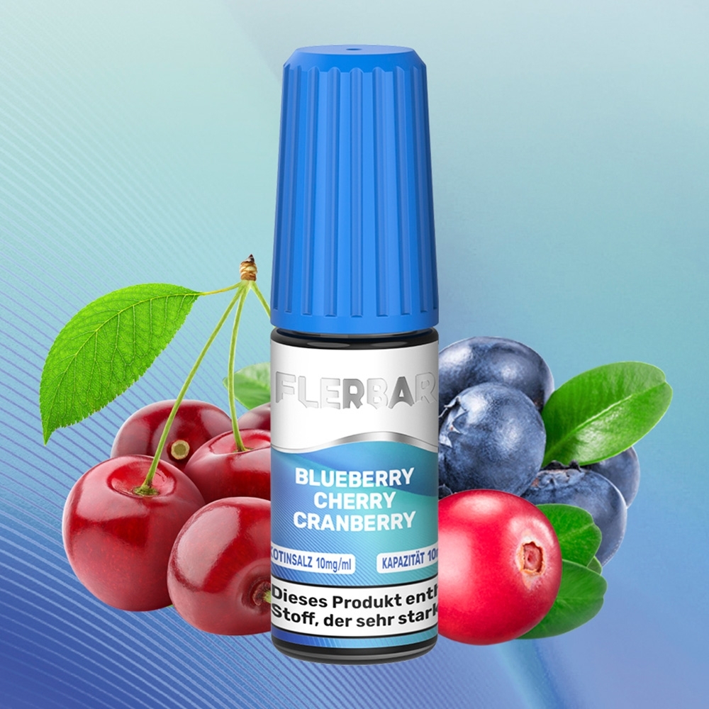 Flerbar E-Liquid 10ml - Blueberry Cherry Cranberry 10mg