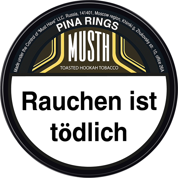 MustH Tobacco 125g - Pina Rings