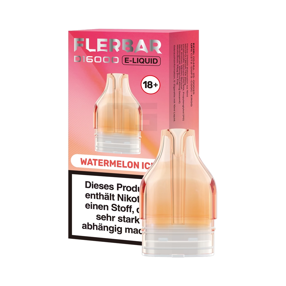 Flerbar D16000 Pod 10ml - Watermelon Ice
