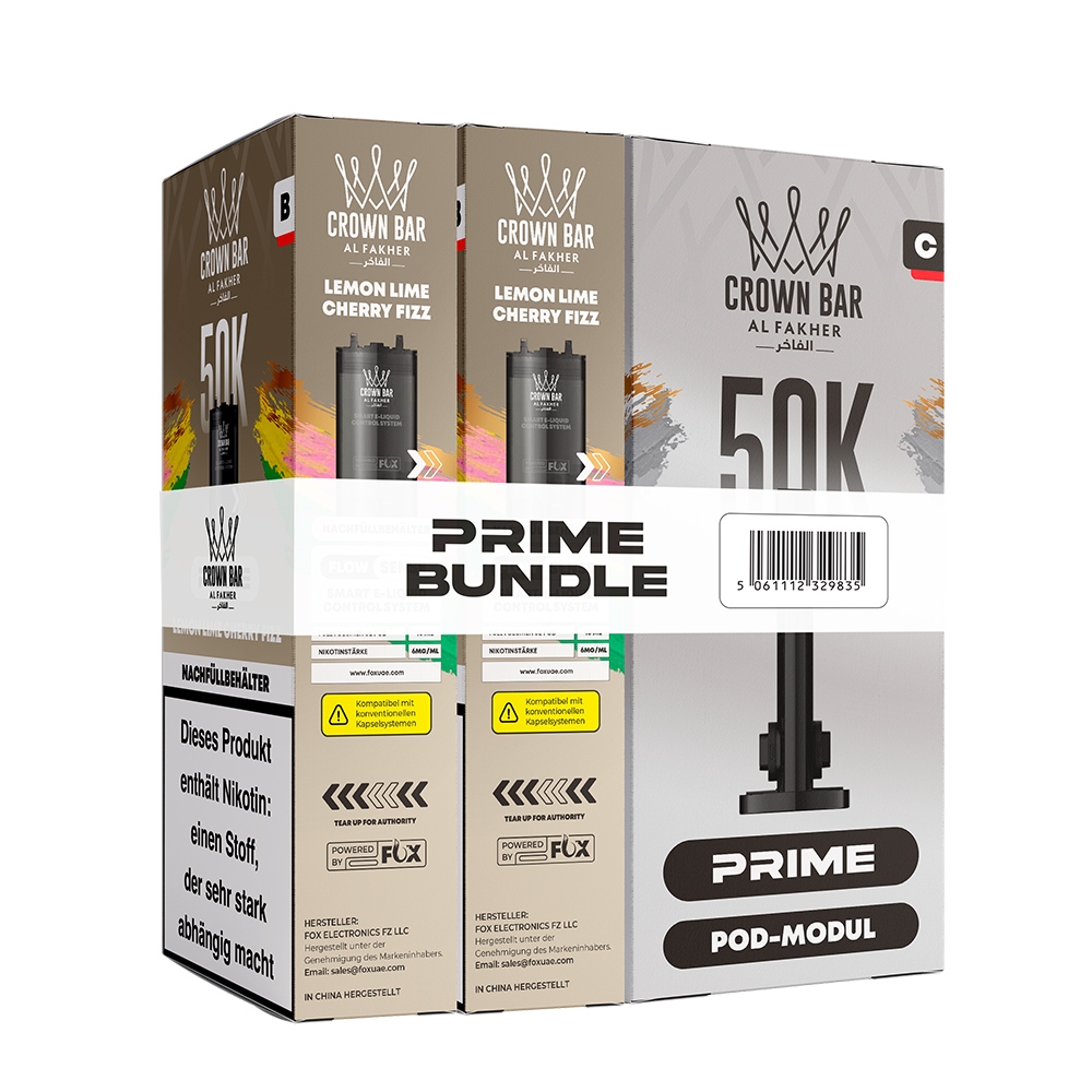 Al Fakher Hypermax Prime 50K (2er Pods + Coil) - Lemon Lime Cherry Fizz