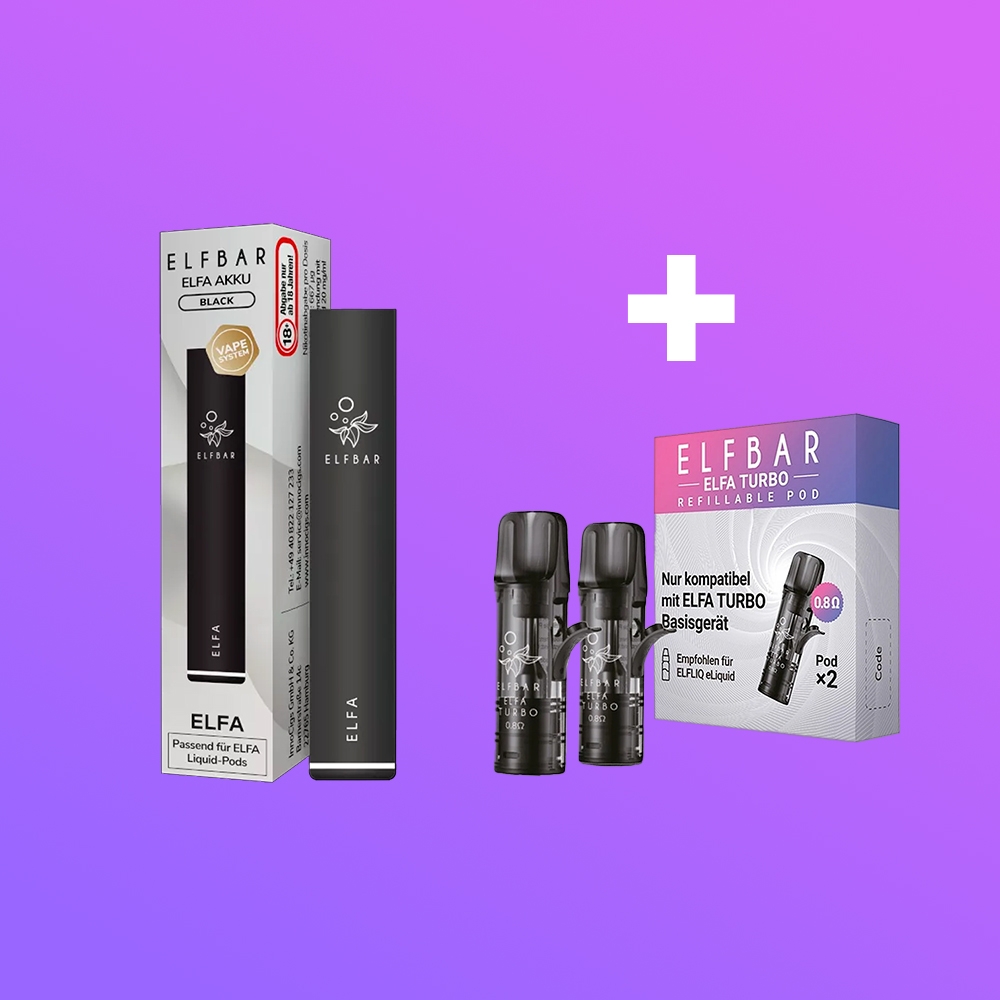 Elfbar ELFA Basisgerät - Black - Bundle