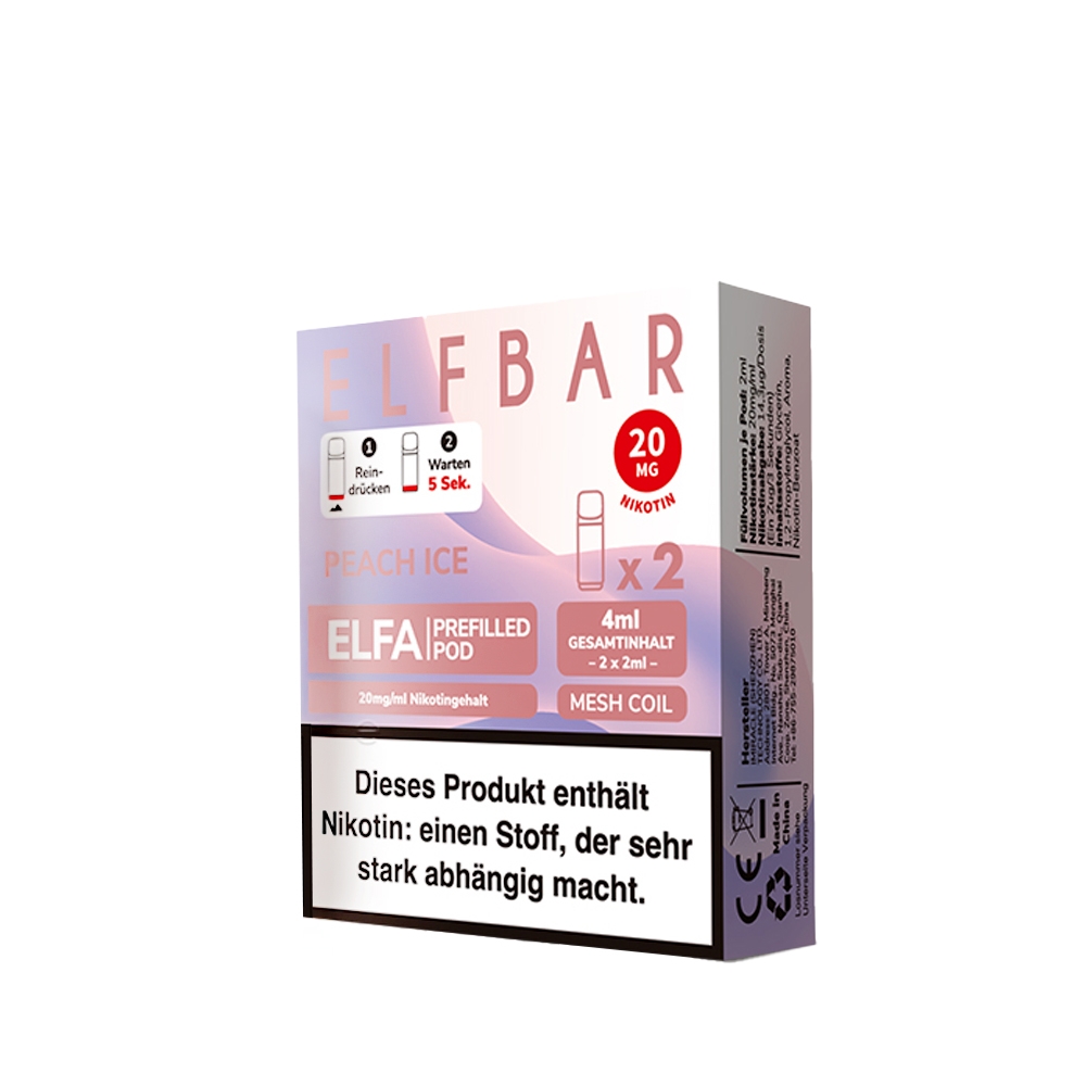 Elfbar ELFA POD (2stk) - Peach Ice 20mg