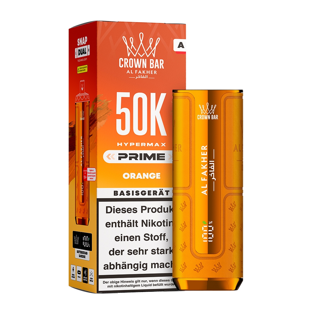 Al Fakher Hypermax Prime 50K Basisgerät - Orange