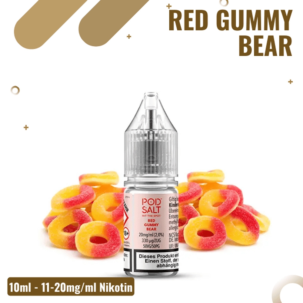 POD SALT XTRA Liquid 10mg - Red Gummy Bear