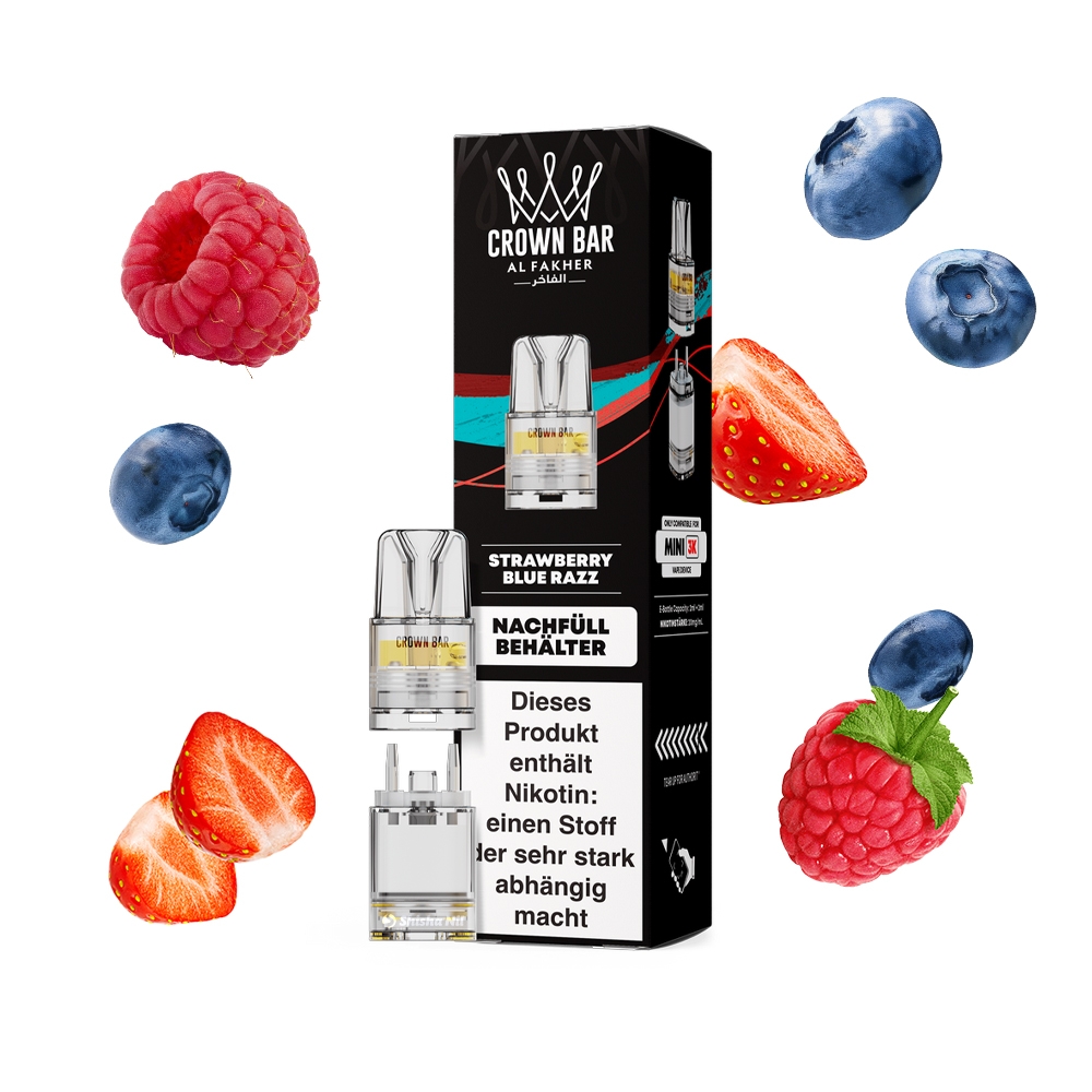 Al Fakher Mini Pods 3000 - Strawberry Blue Razz