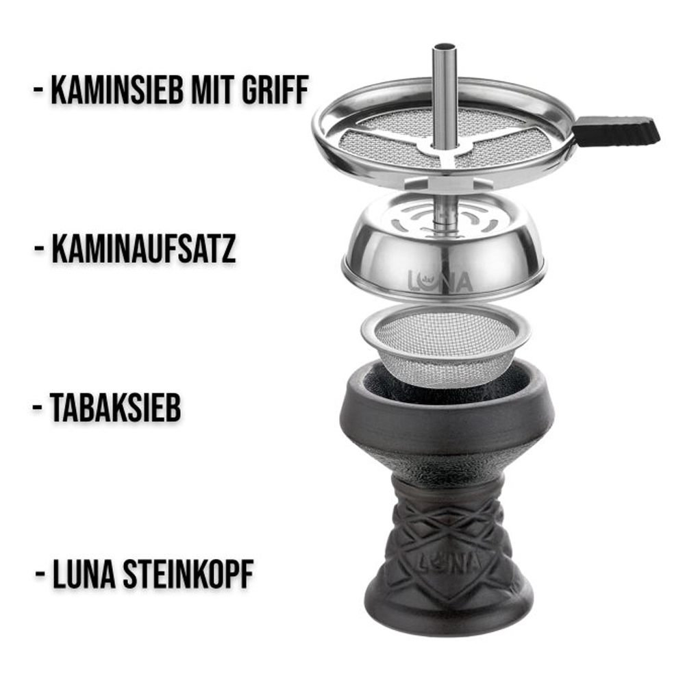 Luna Hookah Minima 2.0 - Grau