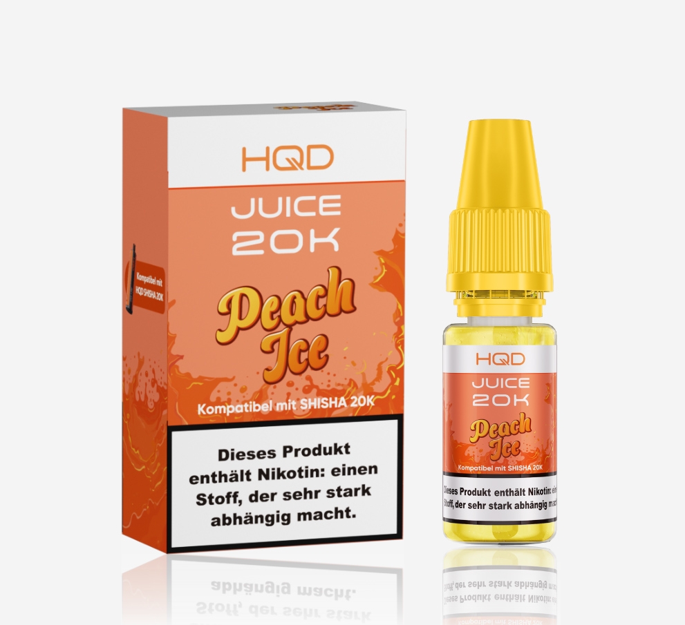 HQD Juice 20K Liquid - Peach Ice 3mg