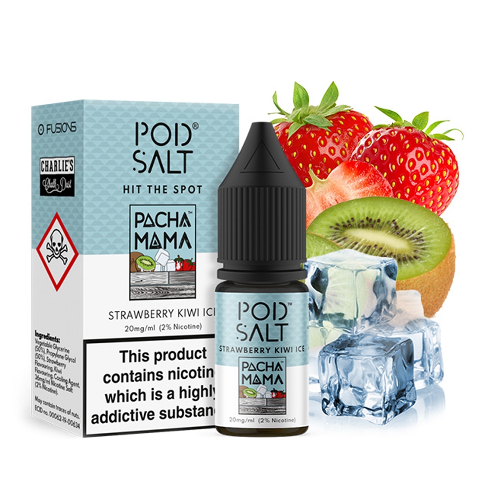 POD SALT Fusion Liquid 11mg - Pacha Mama Strawberry Kiwi Ice