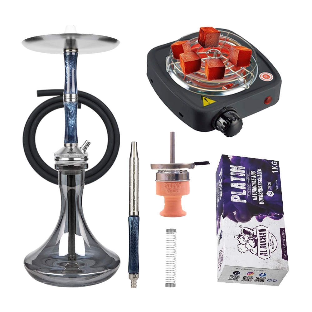 Diamond Hookah Excelsior - Blue/Black