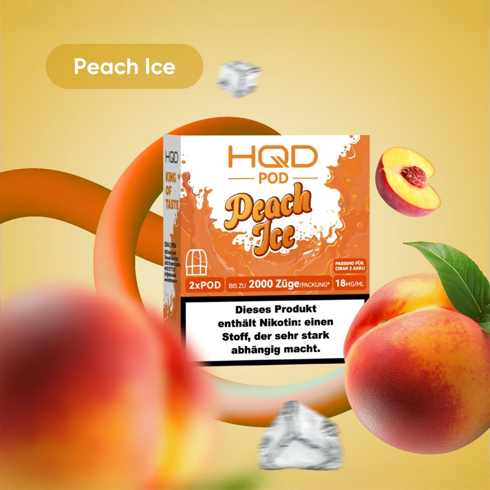 HQD Cirak 2 - Peach Ice - Pod (2er Pack)