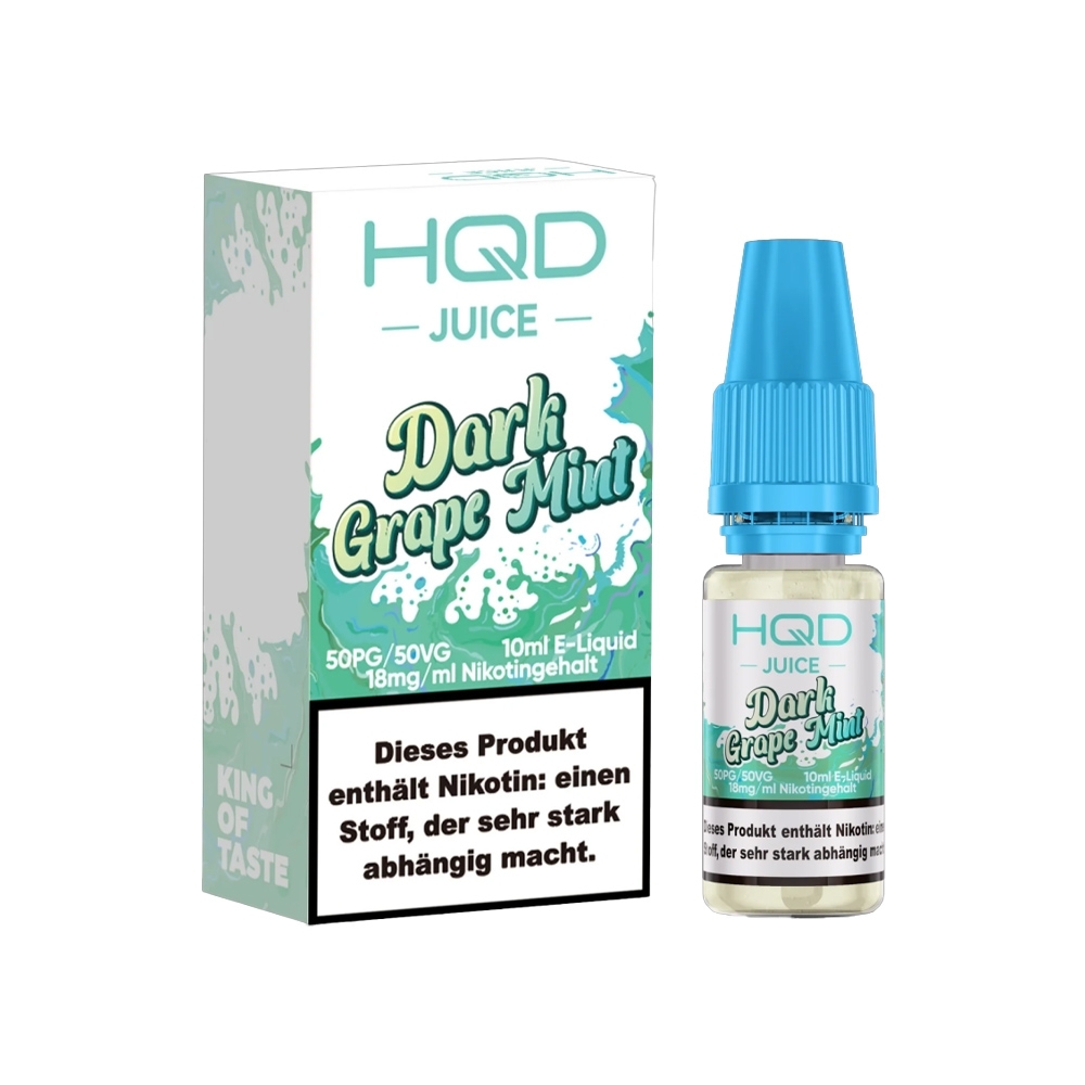HQD Juice 18mg Liquid - Dark Grape Mint
