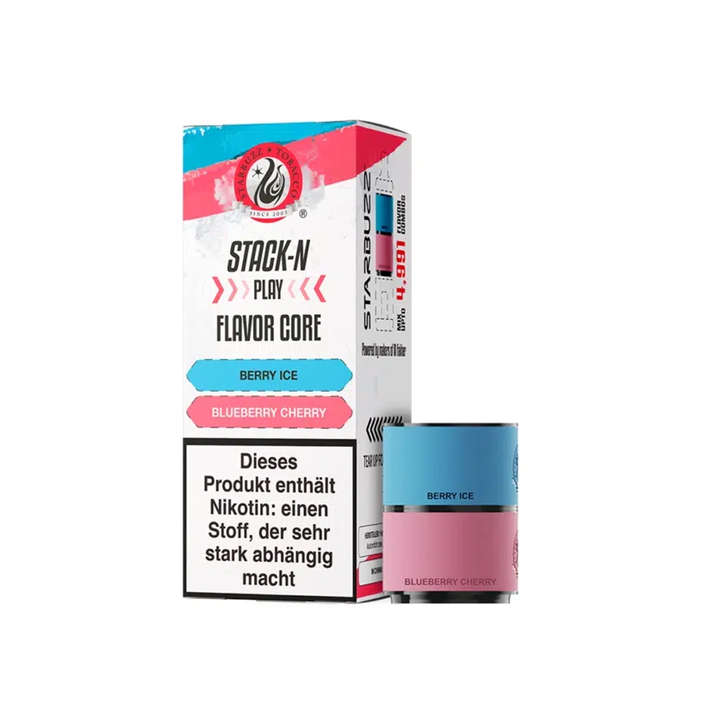 Starbuzz Stack-N Play Pod - Berry Ice + Blueberry Cherry
