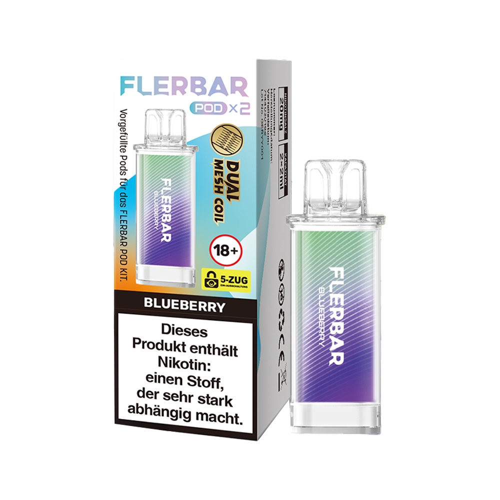 Flerbar POD (2stk) - Blueberry 20mg