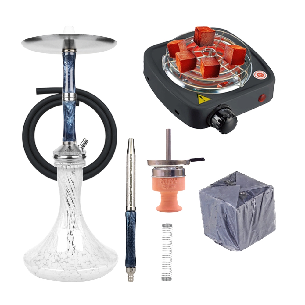 Diamond Hookah Excelsior - Blue/White