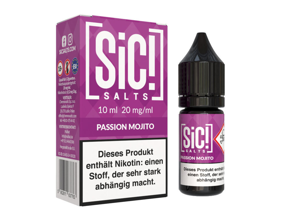 Sic! Salts Liquid 20mg - Passion Mojito