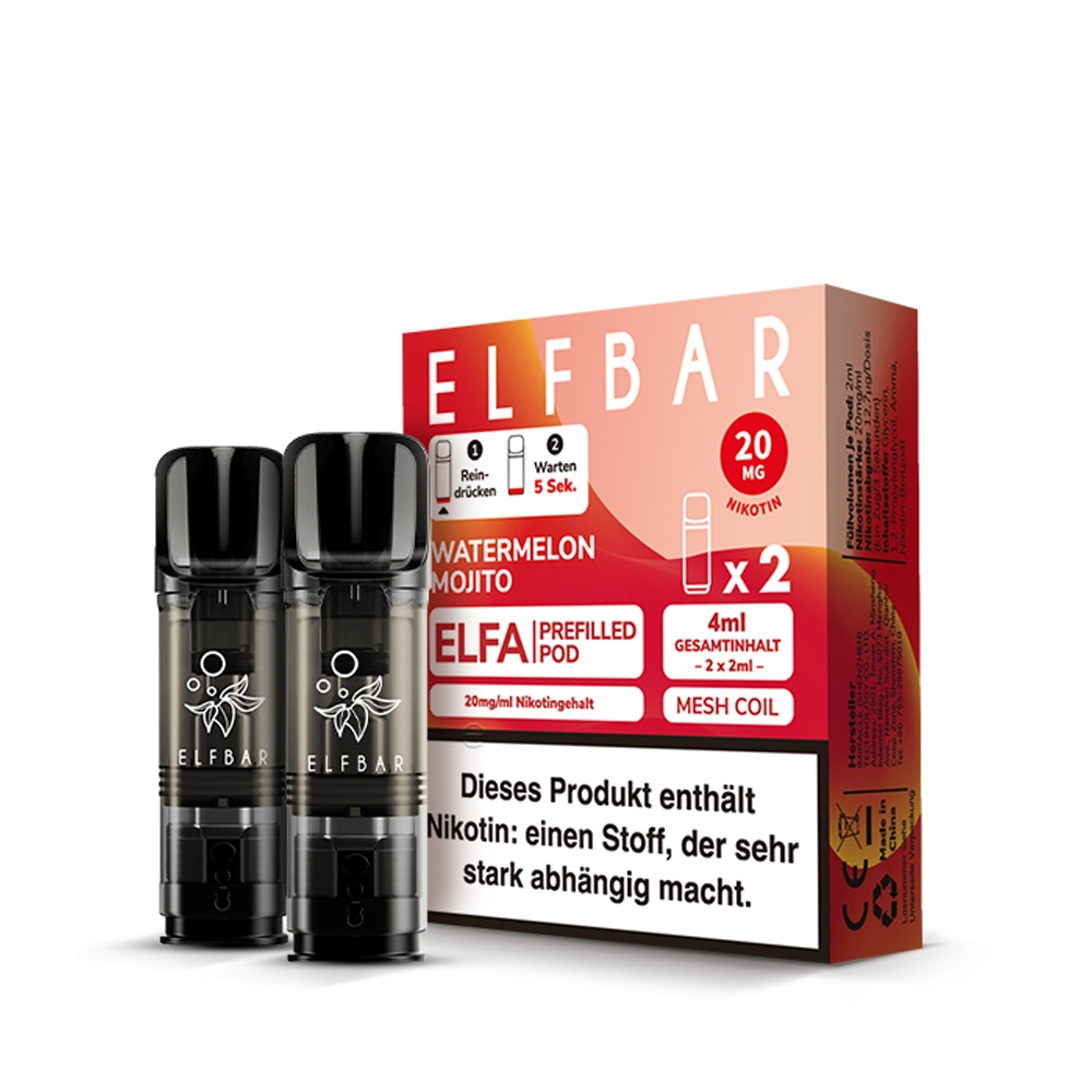 Elfbar ELFA POD (2stk) - Watermelon Mojito 20mg