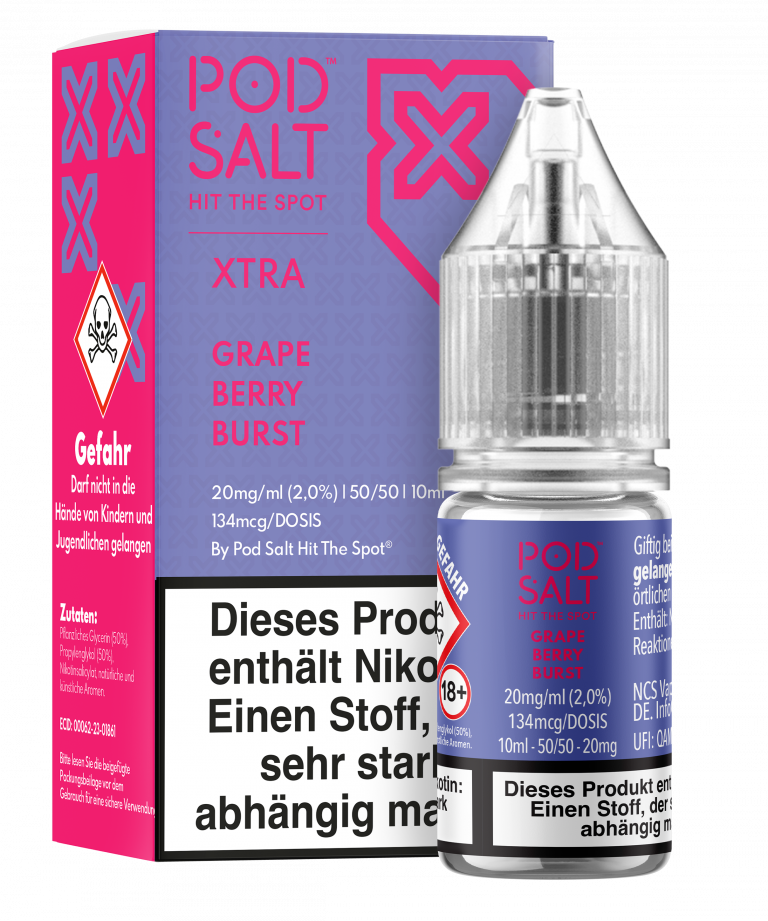 POD SALT X Liquid 20mg - Grape Berry Blast