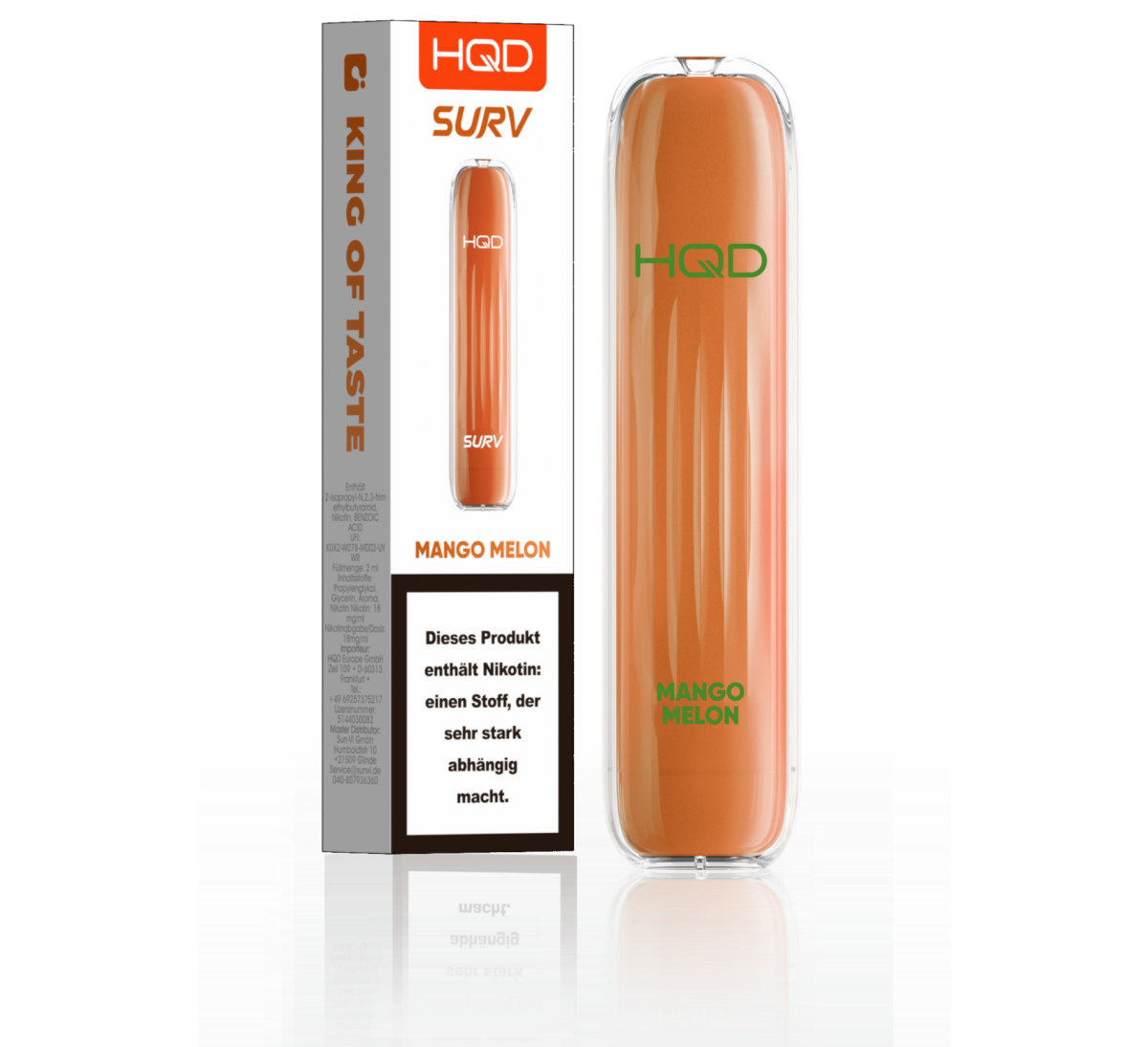 HQD E-Shisha Surv 600 - Mango Melon