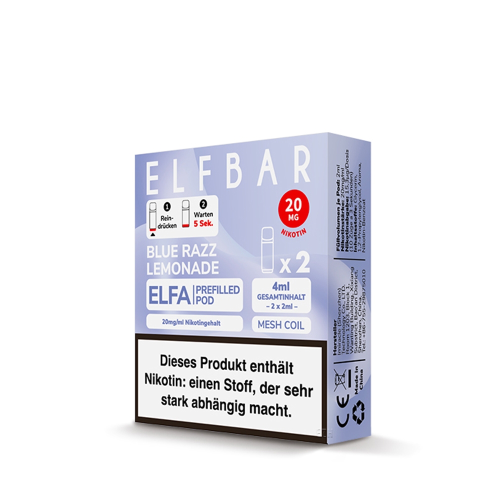 Elfbar ELFA POD (2stk) - Blue Razz Lemonade 20mg