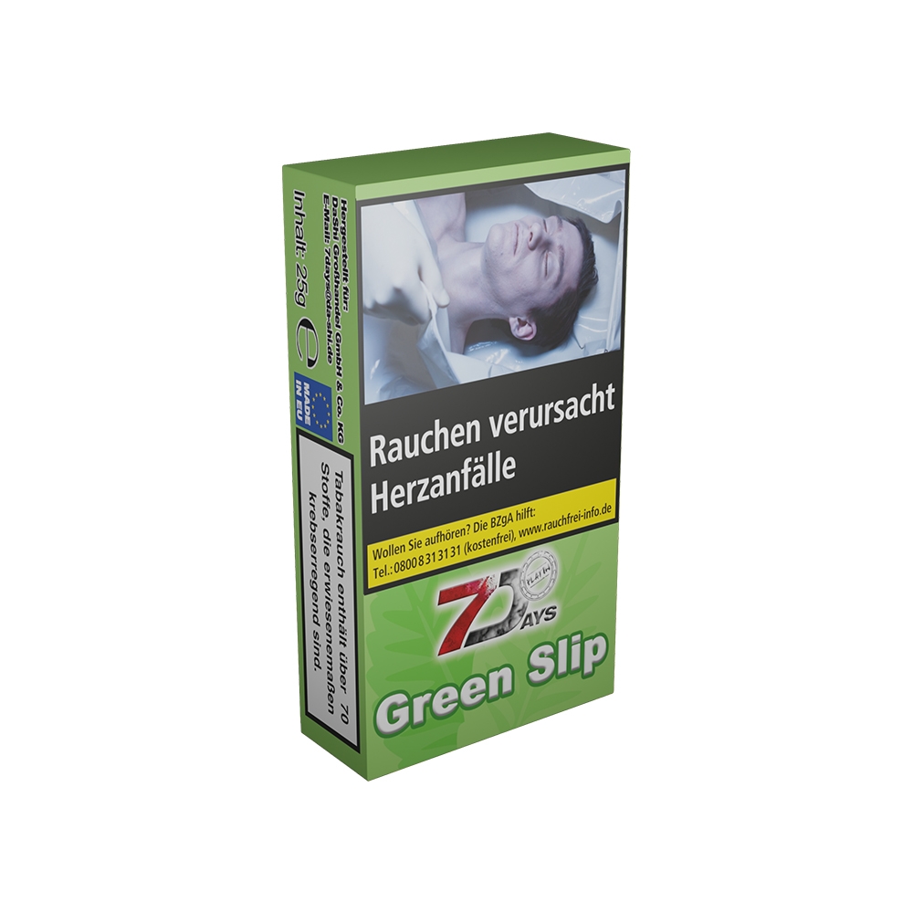 7 Days Tabak Platin 25g - Green Slip