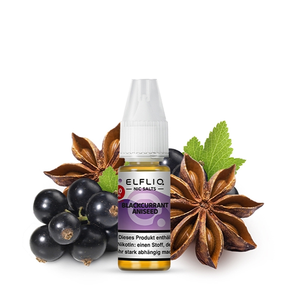 ELFLIQ Nikotinsalz Liquid 10mg - Blackcurrant Aniseed