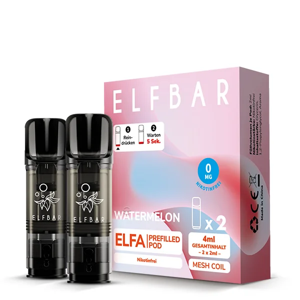 Elfbar ELFA Nikotinfrei POD (2stk) - Watermelon