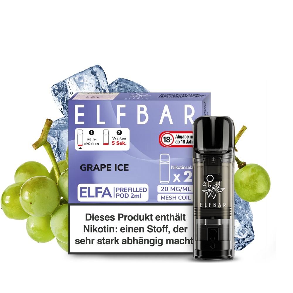 Elfbar ELFA POD (2stk) - Grape Ice 20mg