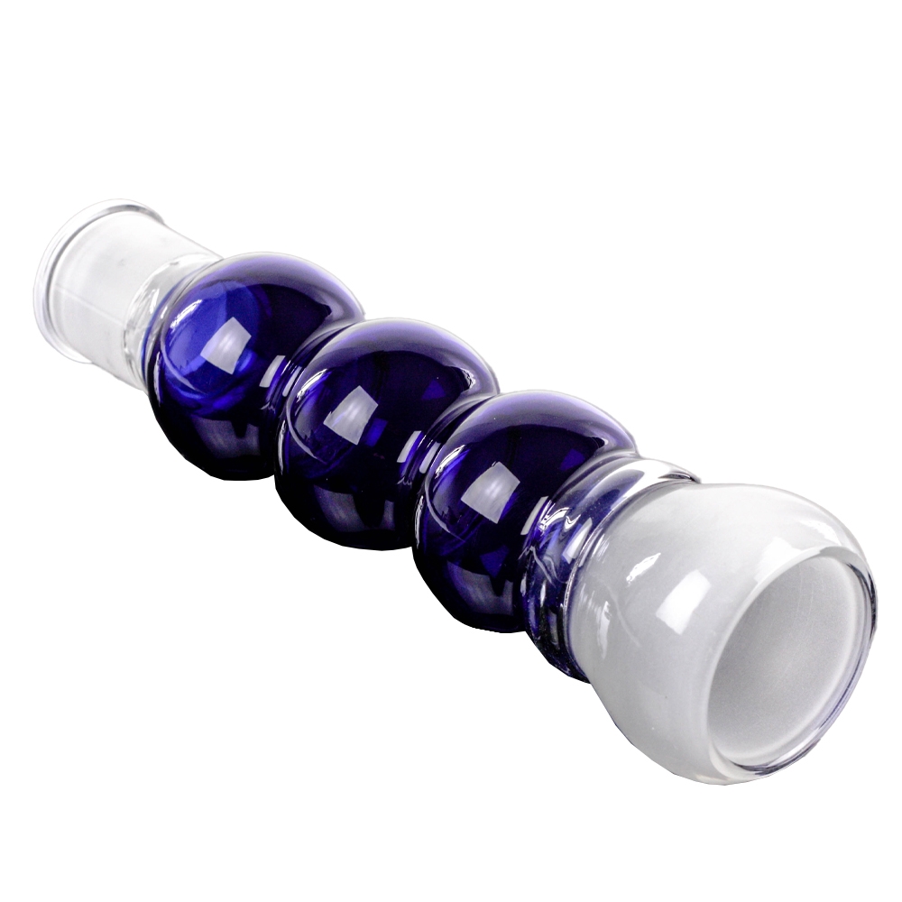 Kaya Glas-Rauchsäule 3-Bulbs Blau