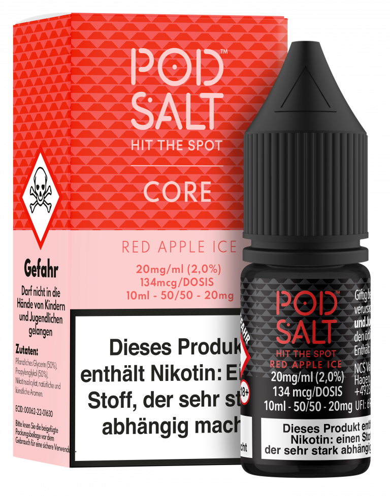 POD SALT Core Liquid 20mg - Red Apple Ice