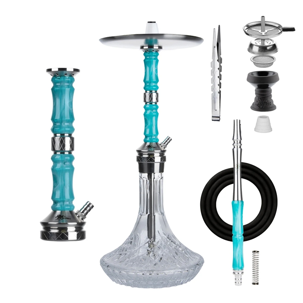 Jookah Shisha Royal Flush - Steel/Türkis