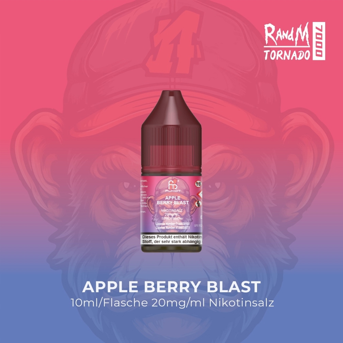 RandM Tornado Liquid 20mg - Apple Berry Blast 