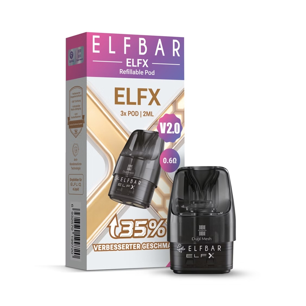 Elfbar ELFX V2 - Refillable Pod - 2ml - 0,6 Ohm