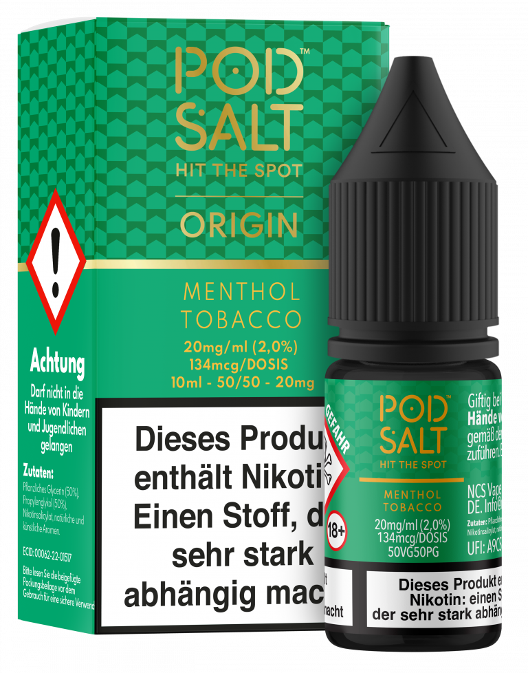 POD SALT Core Liquid 11mg - Origin Menthol Tobacco