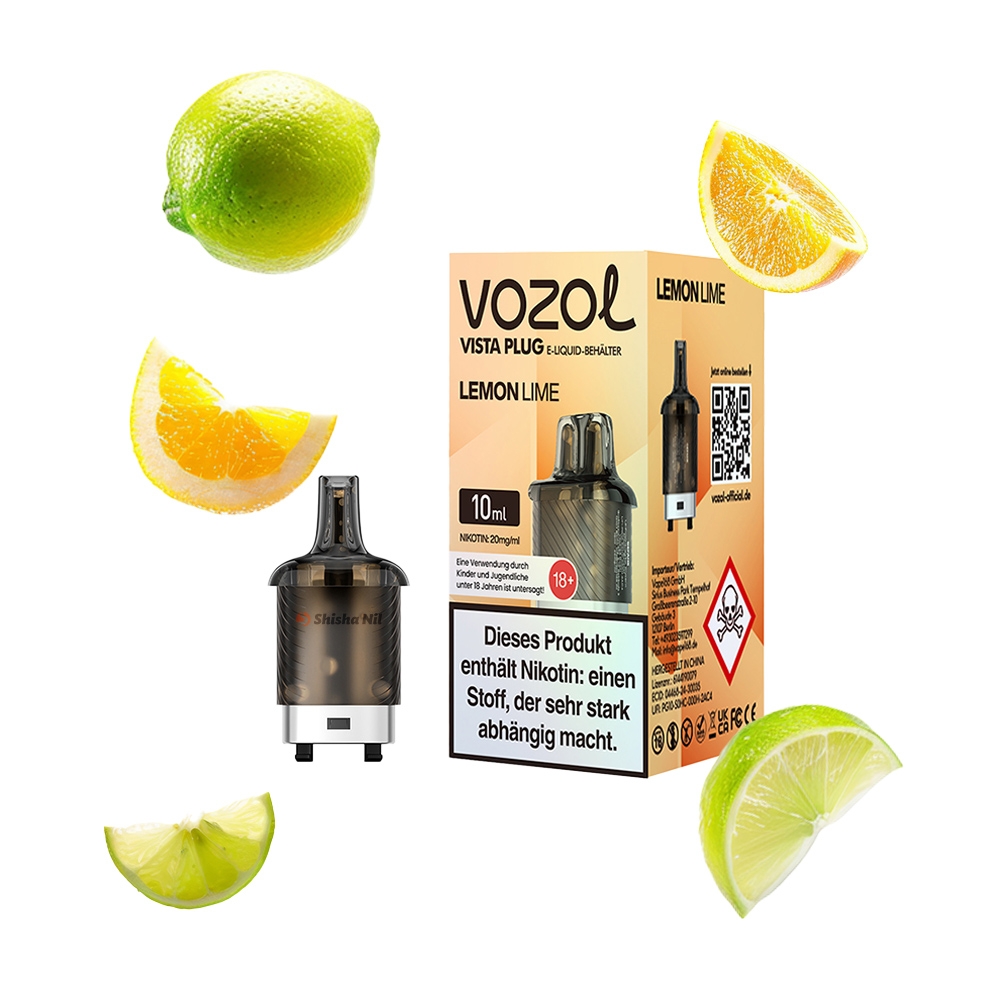 Vozol Vista Plug Pod 10ml - Lemon Lime