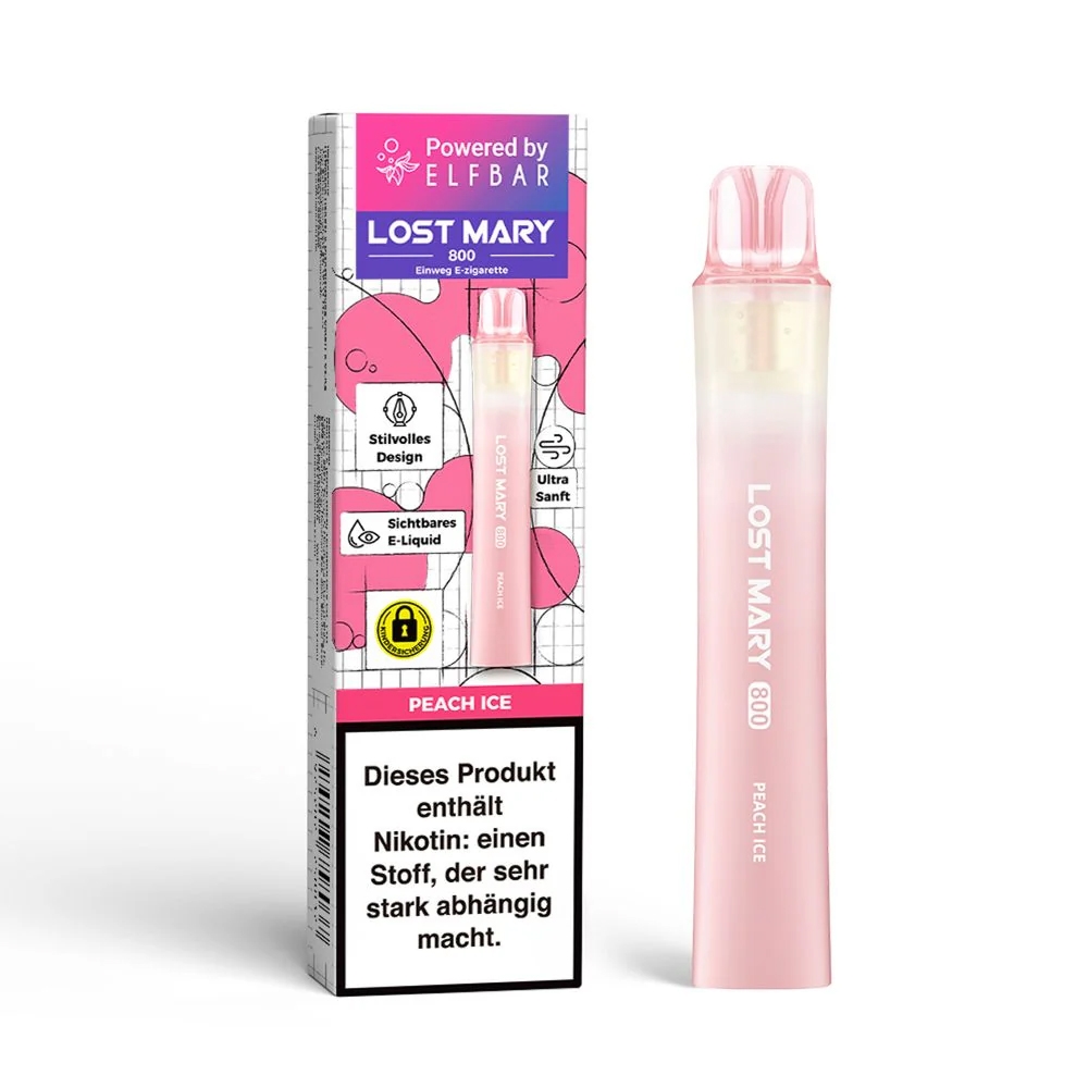 Elfbar Lost Mary LM800 E-Shisha 20mg - Peach Ice