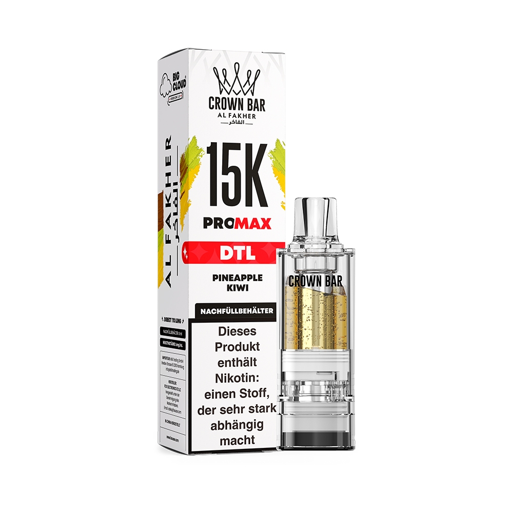 Al Fakher 15K V2 Pod 8ml – Pineapple Kiwi