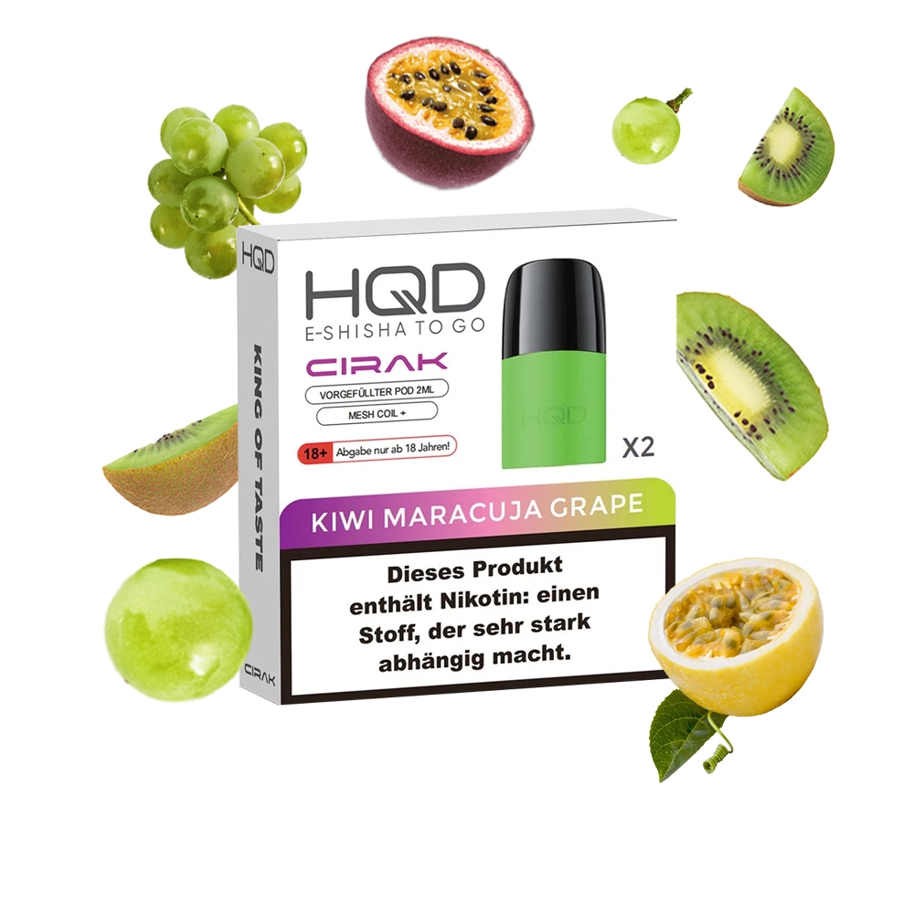 HQD Cirak - Kiwi Maracuja Grape - Pod (2er Pack)