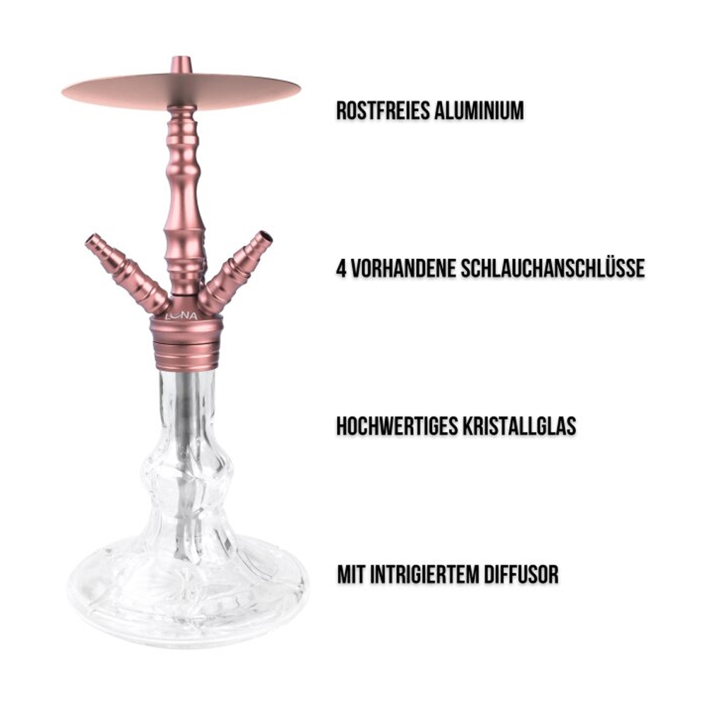 Luna Hookah Minima 2.0 - Roségold