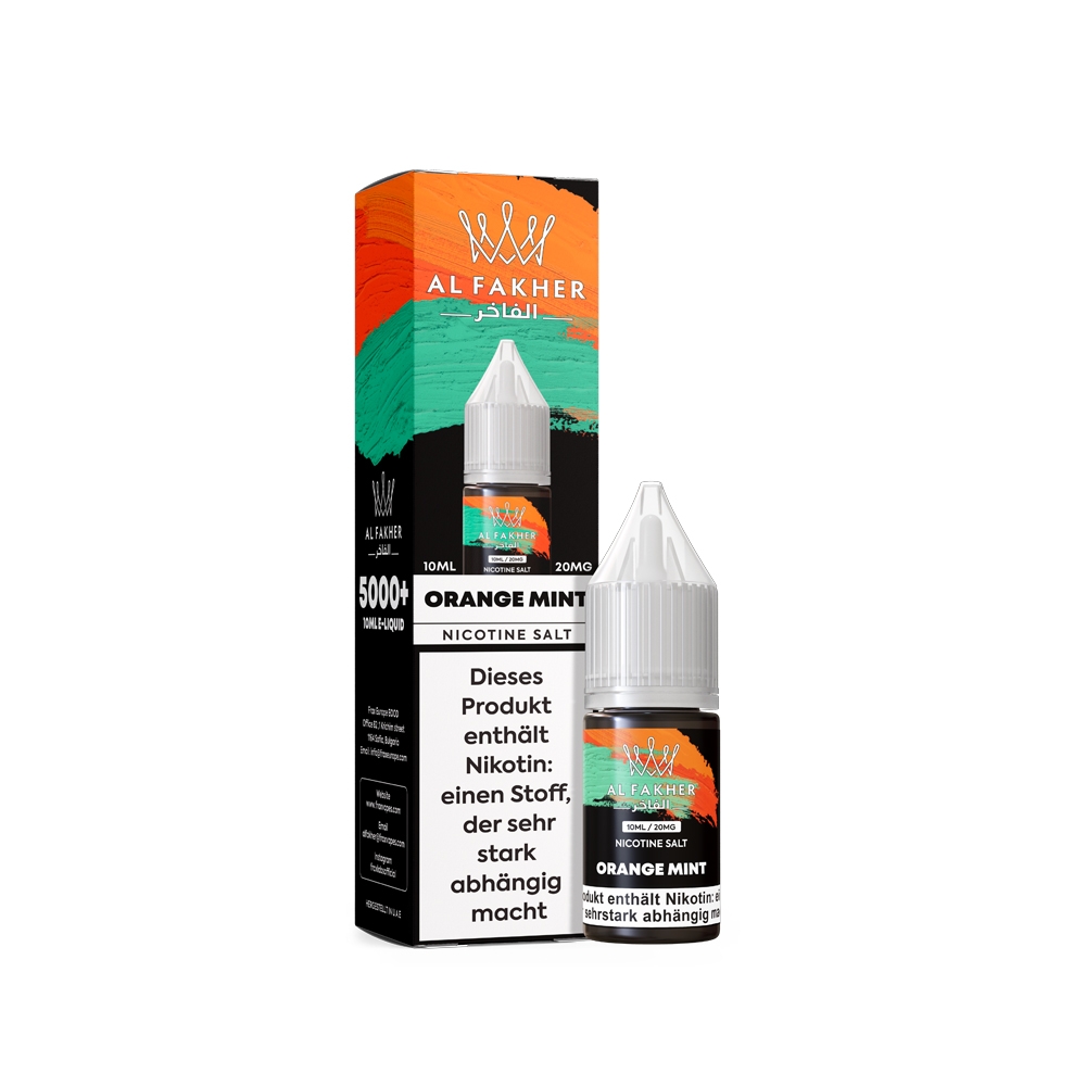 Al Fakher Liquid 20mg - Orange Mint Al Fakher Liquid 20mg - Orange Mint