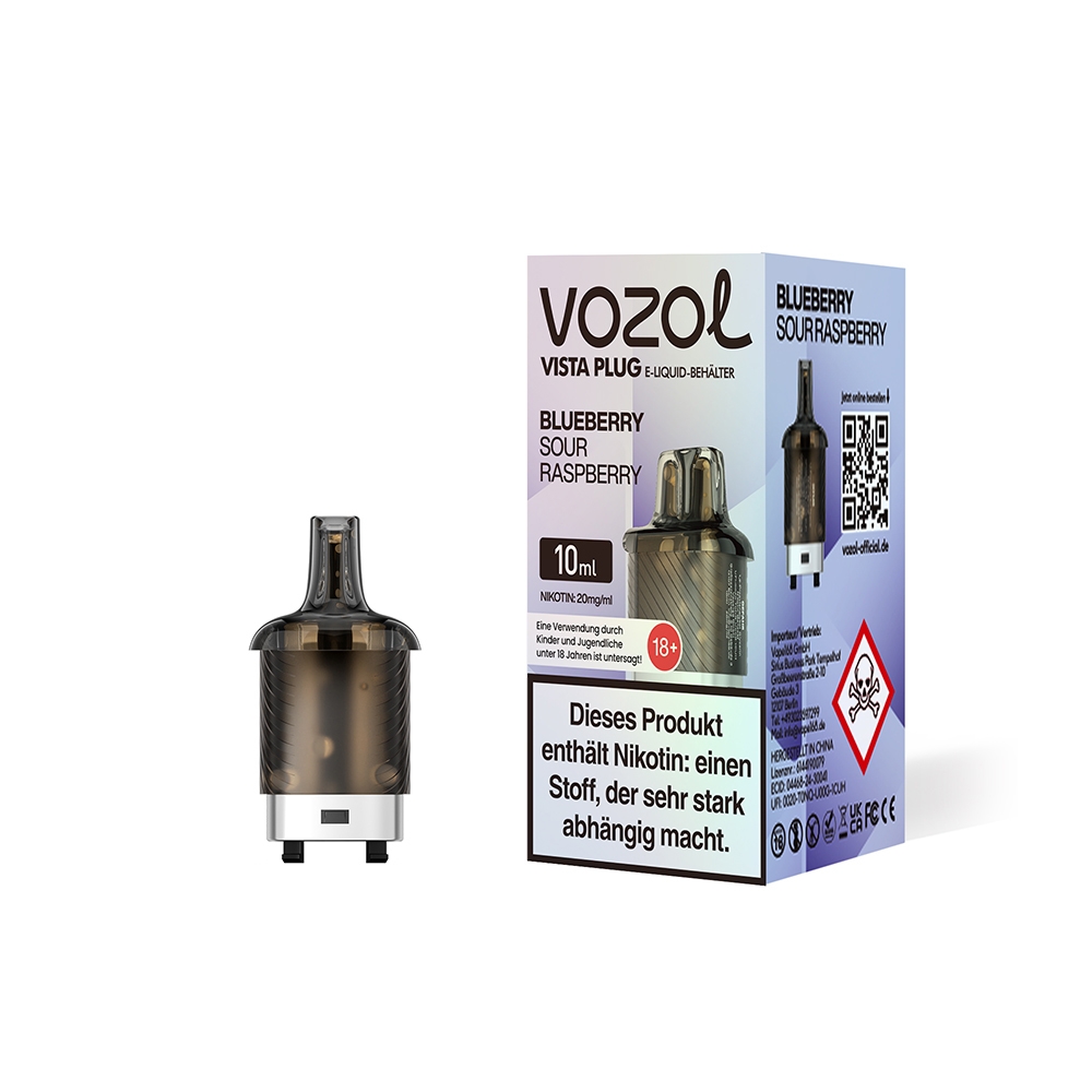 Vozol Vista Plug Pod 10ml - Blueberry Sour Raspberry