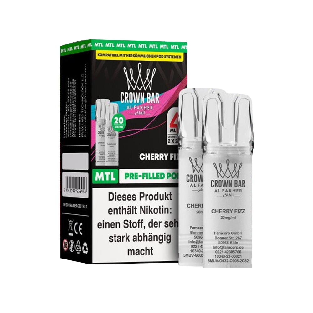 Al Fakher Pod (2er Pack) - Cherry Fizz 20mg (MTL)