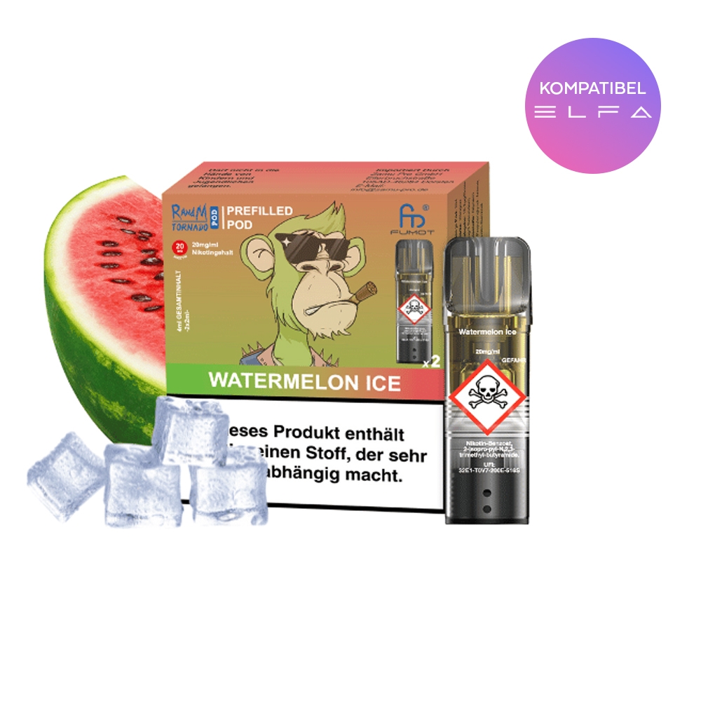 RandM Tornado Pods (2stk) 20mg - Watermelon Ice