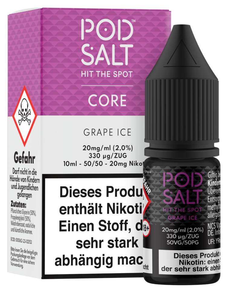 POD SALT Core Liquid 11mg - Grape Ice