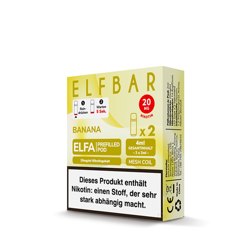 Elfbar ELFA POD (2stk) - Banana 20mg