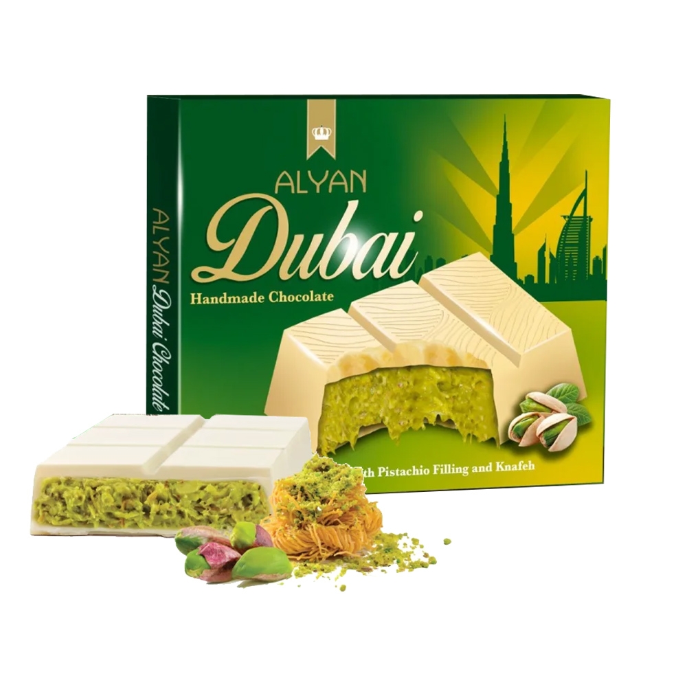 Alyan Dubai Schokolade 100g - Weiß
