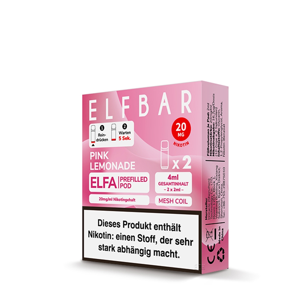Elfbar ELFA POD (2stk) - Pink Lemonade 20mg
