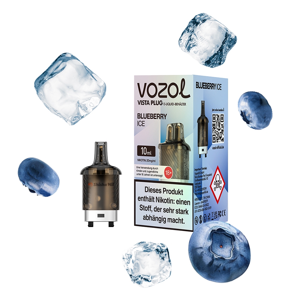 Vozol Vista Plug Pod 10ml - Blueberry Ice