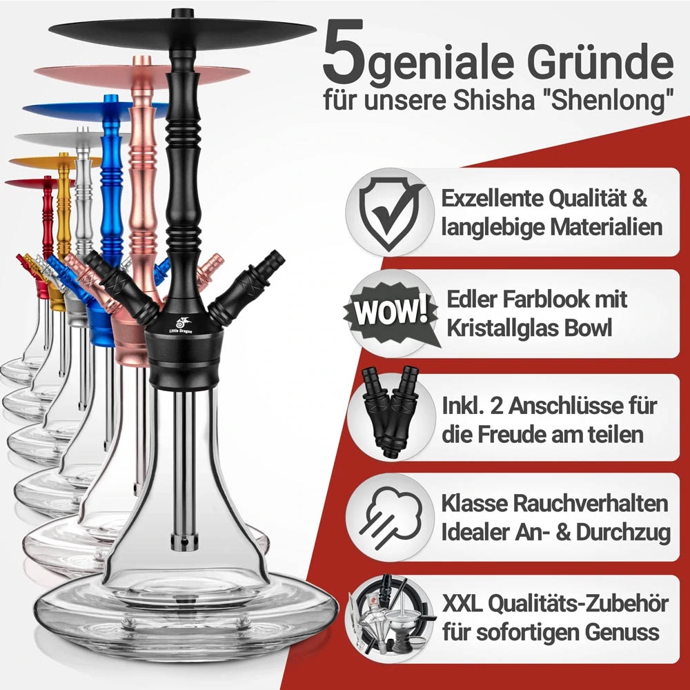 Little Dragon Shisha Shenlong - Roségold